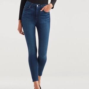 7 For All Mankind Womens Aubrey Skinny Jeans Size 33 Darkwash Blue New